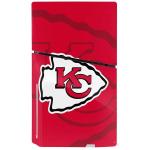 Skinit Decal Gaming Skin Compatible with PS5 Slim Disk Console - Officially Licensed NFL Kansas City Chiefs Double Vision Design