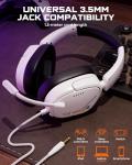 NUBWO HG04L Gaming Headset for PS5/PS4, Xbox Series X|S/Xbox One, Switch – 250g Lightweight, Clear Unidirectional Mic, Soft Memory Earmuffs, 3.5mm Jack for Gaming & Work