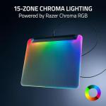 Razer Firefly V2 Pro Fully Illuminated RGB Gaming Mouse Mat: Backlit Design - 15 Zone Chroma Lighting - USB 2.0 Port - Detachable USB Type C Cable - Micro Textured Surface - Anti Slip Base