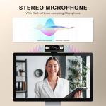 Diccik 1080P Webcam with Microphone, Full HD Video Calling Web Camera, HD Light Correction Streaming Webcam for Zoom/Skype/Teams, Plug and Play PC Camera Web cam for Windows & Mac