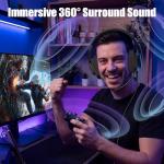 WIRWTRU S30 Gaming Headset with Microphone,198g Lightweight Design, Wired Gaming Headphones for Xbox, Xbox Series X|S, PS5, PS4, Switch, PC, Noise Cancelling Mic, Soft Earmuffs (Black)