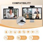 Diccik 1080P Webcam with Microphone, Full HD Video Calling Web Camera, HD Light Correction Streaming Webcam for Zoom/Skype/Teams, Plug and Play PC Camera Web cam for Windows & Mac
