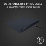 Razer Firefly V2 Pro Fully Illuminated RGB Gaming Mouse Mat: Backlit Design - 15 Zone Chroma Lighting - USB 2.0 Port - Detachable USB Type C Cable - Micro Textured Surface - Anti Slip Base