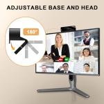 Diccik 1080P Webcam with Microphone, Full HD Video Calling Web Camera, HD Light Correction Streaming Webcam for Zoom/Skype/Teams, Plug and Play PC Camera Web cam for Windows & Mac