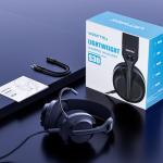 WIRWTRU S30 Gaming Headset with Microphone,198g Lightweight Design, Wired Gaming Headphones for Xbox, Xbox Series X|S, PS5, PS4, Switch, PC, Noise Cancelling Mic, Soft Earmuffs (Black)