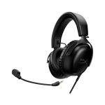 HyperX Cloud III – Wired Gaming Headset, PC, PS5, Xbox Series X|S, Angled 53mm Drivers, DTS Spatial Audio, Memory Foam, Durable Frame, Ultra-Clear 10mm Mic, USB-C, USB-A, 3.5mm – Black