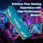 Moaffzey 16GB(2x8GB) DDR3 RAM 1600MHz PC3-12800 CL11 Desktop Computer Memory, 240-Pin 1.5V 2Rx8 Dual Rank Non-ECC Unbuffered PC Computer RAM Stick Upgrade - Blue