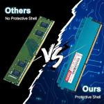 Moaffzey 16GB(2x8GB) DDR3 RAM 1600MHz PC3-12800 CL11 Desktop Computer Memory, 240-Pin 1.5V 2Rx8 Dual Rank Non-ECC Unbuffered PC Computer RAM Stick Upgrade - Blue