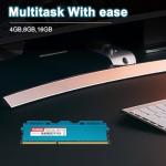 Moaffzey 16GB(2x8GB) DDR3 RAM 1600MHz PC3-12800 CL11 Desktop Computer Memory, 240-Pin 1.5V 2Rx8 Dual Rank Non-ECC Unbuffered PC Computer RAM Stick Upgrade - Blue