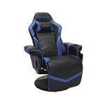 RESPAWN 900 Console Gaming Recliner with Footrest and Lumbar Support - Comfortable Ergonomic Gaming Chair with Headrest, No Wheels, Reclining, Heavy Duty, Racing Style Video Game Chairs - Blue