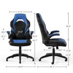 STAPLES Gaming Chair Black and Blue