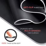 Studione RGB Gaming Mouse Pad by Oxygen, Ultra Bright LED Light&Soft Large Extended Mousepad with 14 Lighting Modes, Water Resistance, Non-Slip Rubber Base Keyboard Mat, 31.5 X12 inch X 4mm, Black