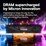 Crucial Pro DDR5 RAM 32GB Kit (2x16GB), 6400MHz CL32, Overclocking Desktop Gaming Memory, Intel XMP 3.0 & AMD Expo Compatible, Black - CP2K16G64C32U5B