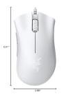 Razer DeathAdder Essential Gaming Mouse: 6400 DPI Optical Sensor - 5 Programmable Buttons - Mechanical Switches - Rubber Side Grips - Mercury White