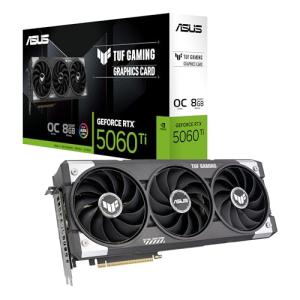 ASUS TUF Gaming GeForce RTX ™ 5060 Ti 8GB GDDR7 OC Edition Gaming Graphics Card (PCIe® 5.0, HDMI®/DP 2.1, 3.1-Slot, Military-Grade Components, Protective PCB Coating, axial-tech Fans)
