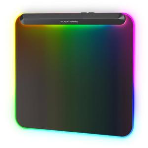 BladeHawks BX10 RGB Full Backlight Gaming Mouse Pad, 6 Lighting Modes & Colors, USB 2.0 & Type-C Ports, Detachable Type-C Cable, Micro-Textured Surface, Non-Slip Base (13.4 * 12.2'') – Ideal Desk Mat