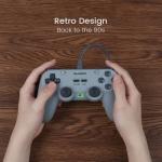 GameSir Tegenaria Lite Wired Game Controller For Switch, Android, iOS, PC, Steam With Retro 90s Design, Hall Effect Sticks, 1000Hz Polling Rate, Dual Rumble Motors, Mappable Back Buttons, Ultra-Low Latency, Ergonomic Design -Retro Gray