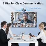 EMEET NOVA 4K Webcam for PC - Ultra 4K HD, PDAF Autofocus, Dual Omnidirectional Mics, 73° FOV, Auto Light Correction, USB-A, Privacy Cover, Ideal for High-End Business Meetings&Live Streaming