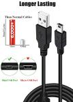 Drimoor 2 Pack 10ft PS3 Controller Charger Cable - Fast Mini USB Data Charging Cord for PS Move PlayStation 3 Wireless Controller, TI84 Plus CE, Digital Camera