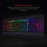 Redragon K512 Shiva RGB Backlit Membrane Gaming Keyboard with Multimedia Keys, Linear Mechanical-Feel Switch, 6 Extra On-Board Macro Keys, Dedicated Media Control, Detachable Wrist Rest