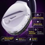 WolfLawS Wireless Gaming Headset with Noise Canceling Microphone for PS5, PC, PS4, 2.4G/Bluetooth Gaming Headphones with USB and Type-c Connector, Wired Mode for Controller Gamecube