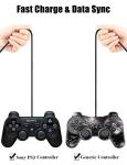 Drimoor 2 Pack 10ft PS3 Controller Charger Cable - Fast Mini USB Data Charging Cord for PS Move PlayStation 3 Wireless Controller, TI84 Plus CE, Digital Camera