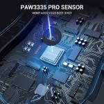 Redragon Wireless Gaming Mouse, Ergonomic Mouse 16000 DPI with Rapid Fire Key, 9 Macro Buttons, 170-Hour Durable Power Capacity and RGB Backlight Wired/Wireless Mouse for Laptop/Mac/PC