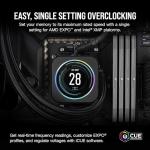 CORSAIR Vengeance DDR5 16GB (2x8GB) DDR5 5200MHz CL40 AMD Expo Intel XMP iCUE Compatible Computer Memory – Gray (CMK16GX5M2B5200Z40)