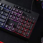 Redragon K512 Shiva RGB Backlit Membrane Gaming Keyboard with Multimedia Keys, Linear Mechanical-Feel Switch, 6 Extra On-Board Macro Keys, Dedicated Media Control, Detachable Wrist Rest