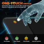 Gimars RGB Gaming Mouse Pad,15W Wireless Charging Mousepad with 10 Light Modes, Large Mousepad with Premium Smooth Surface, Non-Slip Mouse Mat for Gaming, Desk, PC,Office, 31.5x11.8x0.16inch