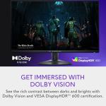 Alienware 27 4K Dual-Resolution Gaming Monitor - AW2725QF - 4K at 180Hz and FHD at 360Hz, 0.5ms GTG 1ms GTG (Extreme Mode), VESA AdaptiveSync, NVIDIA G-SYNC Compatible, HDMI/DP/USB 3.2 Gen1 - Black