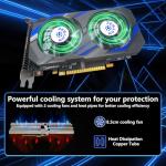 ZER-LON GeForce GTX 1050 Ti Gaming Graphics Card, 4GB GDDR5 128bit 1291MHz DP HDMI DVI-Output GPU, PCI Express 3.0 Support Up to 4K Video Card for Office and PC Gaming