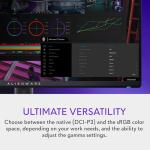Alienware 27 4K Dual-Resolution Gaming Monitor - AW2725QF - 4K at 180Hz and FHD at 360Hz, 0.5ms GTG 1ms GTG (Extreme Mode), VESA AdaptiveSync, NVIDIA G-SYNC Compatible, HDMI/DP/USB 3.2 Gen1 - Black