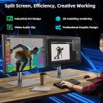 ZER-LON GeForce GTX 1050 Ti Gaming Graphics Card, 4GB GDDR5 128bit 1291MHz DP HDMI DVI-Output GPU, PCI Express 3.0 Support Up to 4K Video Card for Office and PC Gaming