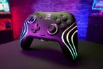 PDP Gaming Afterglow Wave Wireless Nintendo Switch Pro Controller - Officially Licensed, Nintendo Switch 2, Switch Lite/OLED, RGB LED Customization, App Controls, Rechargeable Battery Power - Black
