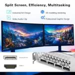 HyperRender RX 580 8GB Graphics Card 2048SP DDR5 256 Bit Graphics Card for Gaming PC Computer Graphics Boards PCIE 3.0 Twin Freeze Fans Computer Video Card with HDMI/DP/Ports (White)