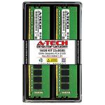 A-Tech 16GB (2x8GB) DDR4 2666 MHz UDIMM PC4-21300 (PC4-2666V) CL19 DIMM Non-ECC Desktop RAM Memory Modules