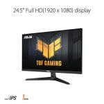 ASUS TUF Gaming 25” (24.5 viewable) 1080P Gaming Monitor (VG259Q3A) – FHD, 180Hz, 1ms, Fast IPS, Extreme Low Motion Blur, FreeSync, Variable Overdrive, Speakers, 99% sRGB, Shadow Boost 3yr Warranty