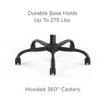 STAPLES Emerge Vector Luxura Faux Leather Gaming Chair, Black & Gray