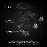 Logitech G PRO X Superlight Wireless Gaming Mouse, Ultra-Lightweight, Hero 25K Sensor, 25,600 DPI, 5 Programmable Buttons, Long Battery Life, Compatible with PC/Mac - Black