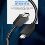 PS5 Controller Charger – 2 Pack 5FT OEM Original 3A Fast Charging Cable USB C to USB C Data Cord Wire Accessories for Playstation 5 DualSense, Xbox Series S X Core, Elite Series 2, Switch Controller