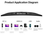 Gawfolk 32 Inch Curved Gaming Monitor 240Hz, 1800R PC Monitor Full HD 1080P, Frameless Computer Dispaly with Freesync and Eye Care Technology, Wall Mountable