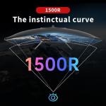 KTC 24 Inch 1500R Curved Gaming Monitor,180Hz 1ms FHD 1080p VA Monitor, Adaptive Sync, 110% sRGB, HDR Support, DisPlayPort/HDMI,Tilt, VESA for Gaming Home Office Business PS5 PC Monitors