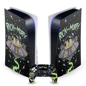 Head Case Designs Officially Licensed Rick And Morty The Space Cruiser Graphics Vinyl Faceplate Gaming Skin Decal Compatible With Sony PlayStation 5 PS5 Disc Edition Console & DualSense Controller