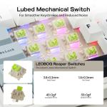 EPOMAKER x Aula F75 Gasket Mechanical Keyboard, 75% Wireless Hot Swappable Gaming Keyboard with Five-Layer Padding&Knob, BT/2.4GHz/USB-C, RGB (Light Blue, LEOBOG Reaper Switch)