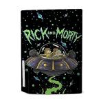 Head Case Designs Officially Licensed Rick And Morty The Space Cruiser Graphics Vinyl Faceplate Gaming Skin Decal Compatible With Sony PlayStation 5 PS5 Disc Edition Console & DualSense Controller