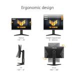 ASUS TUF Gaming 24” (23.8” viewable) 1080P Monitor (VG249QL3A) - Full HD, 180Hz, 1ms, Fast IPS, ELMB, FreeSync Premium, G-SYNC Compatible, Speakers, DisplayPort, Height Adjustable, 3 Year Warranty