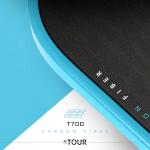 Franklin Sports Pro Pickleball Paddles - FS Tour Series Carbon Fiber Paddles - Official USA Pickleball (USAPA) Approved - Dynasty Pro Player - 16mm Polymer Core - Blue