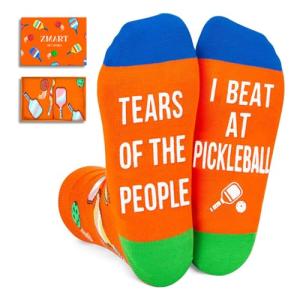 Zmart Pickleball Gifts for Women Men - Gifts for Sports Lovers, Pickleball Socks for Men Women, Stocking Stuffers