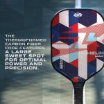 Selkirk Sport SLK Helix Pro Pickleball Paddle | Thermoformed Carbon Fiber Core Pickleball Paddles with Carbon Fiber & Fiberglass Hybrid Face | Unmatched Control | Patriot